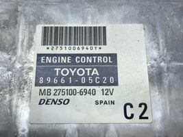 Toyota Avensis T250 Kit calculateur ECU et verrouillage 8966105C20