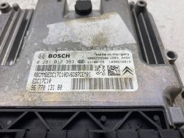 Peugeot 308 Kit centralina motore ECU e serratura 0281017333