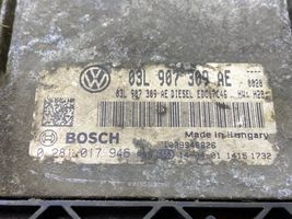 Volkswagen PASSAT B7 Kit calculateur ECU et verrouillage 03L907309AE