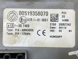 Fiat Punto (199) Komputer / Sterownik ECU i komplet kluczy 55249211