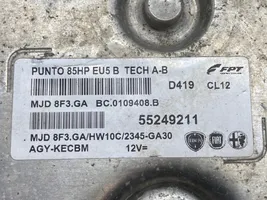 Fiat Punto (199) Kit calculateur ECU et verrouillage 55249211
