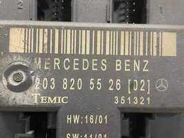 Mercedes-Benz C W203 Unité de commande module de porte 2038205526