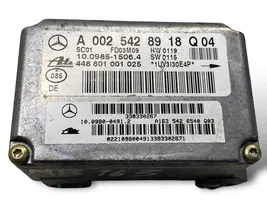 Mercedes-Benz ML W163 Capteur de vitesse de lacet d'accélération ESP A0025428918