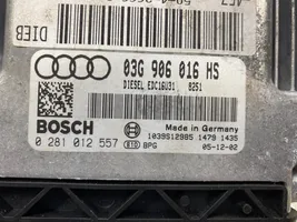 Audi A6 S6 C6 4F Moottorinohjausyksikön sarja ja lukkosarja 0281012557