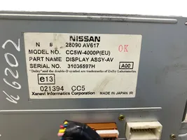 Nissan Primera Monitori/näyttö/pieni näyttö 28090AV617