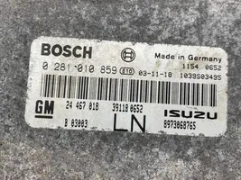 Opel Astra G Komputer / Sterownik ECU i komplet kluczy 24467018