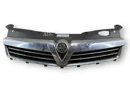 Opel Astra H Front bumper upper radiator grill 13225788