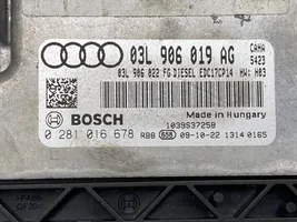 Audi A6 S6 C6 4F Engine ECU kit and lock set 03L906019AG