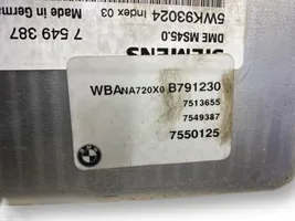 BMW 5 E60 E61 Kit calculateur ECU et verrouillage 7549387