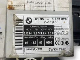 BMW 5 E60 E61 Unité de contrôle module CAS 6963828