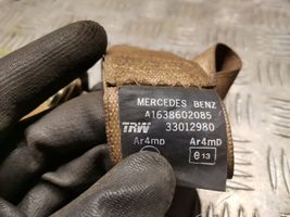 Mercedes-Benz ML W163 Ceinture de sécurité arrière 1638602085