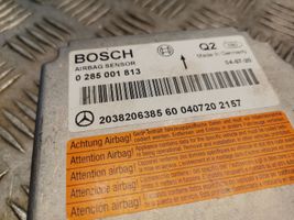 Mercedes-Benz CLK A209 C209 Centralina/modulo airbag 2038206385