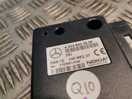 Mercedes-Benz S W220 Puhelimen käyttöyksikkö/-moduuli 2038203226