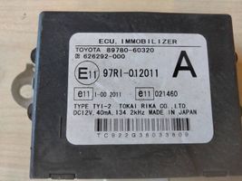 Toyota Land Cruiser (J120) Centralina/modulo immobilizzatore 97RI012011