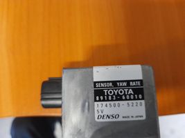 Toyota Land Cruiser (J120) Capteur de vitesse de lacet d'accélération ESP 8918360010