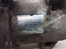 Nissan Navara D40 Kompresor / Sprężarka klimatyzacji A/C 92600KH70A