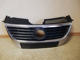 Volkswagen PASSAT B6 Front bumper upper radiator grill 3C0853651B