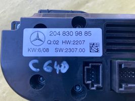 Mercedes-Benz C AMG W204 Ilmastoinnin ohjainlaite A2048305790