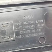 BMW 5 E60 E61 Aizmugurējā sliekšņa dekoratīvā apdare (iekšējā) 51477034305