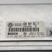 Audi A6 S6 C5 4B Moottorin ohjainlaite/moduuli 4D0907551F