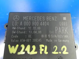 Mercedes-Benz E W212 Unité de commande, module PDC aide au stationnement A0009004404