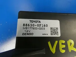 Toyota Verso Unité de contrôle climatisation / chauffage 886500F160