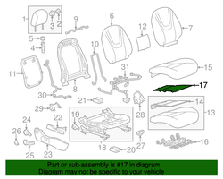 Chevrolet Aveo Istuimen lämmityselementti 22786525