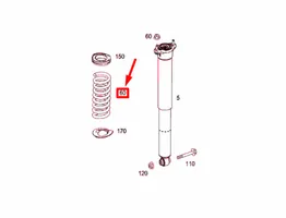 Mercedes-Benz GLK (X204) Sprężyna tylna A2043246504