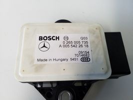 Mercedes-Benz E C207 W207 Sensore di velocità (sensore tachimetro) A0055422618