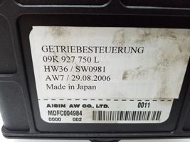 Volkswagen Transporter - Caravelle T5 Module de contrôle de boîte de vitesses ECU 09K927750L