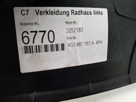 Audi A6 S6 C7 4G Galinio slenksčio apdaila (vidinė) 4G0867767