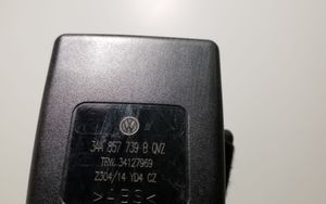 Volkswagen PASSAT B7 Middle seatbelt buckle (rear) 3AA857739B