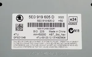 Skoda Octavia Mk3 (5E) Radio/CD/DVD/GPS-pääyksikkö 5E0919605D