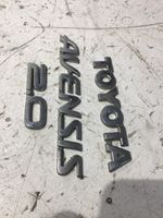 Toyota Avensis T250 Insignia/letras de modelo de fabricante 