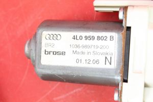 Audi Q7 4L Mécanisme lève-vitre de porte arrière avec moteur 4L0959802B