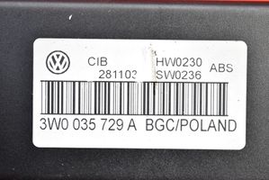 Volkswagen Phaeton Relay mounting block 3W0035729A