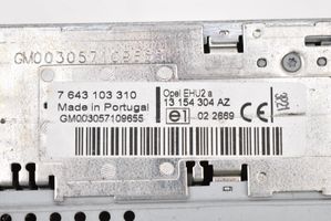 Opel Astra H Radio/CD/DVD/GPS-pääyksikkö 7643103310