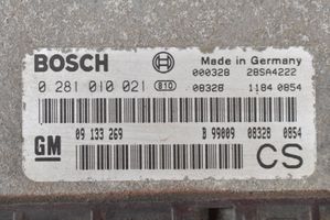 Opel Zafira A Unité de commande, module ECU de moteur 0281010021