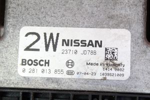 Nissan Qashqai Moottorin ohjainlaite/moduuli (käytetyt) 23710JD78B