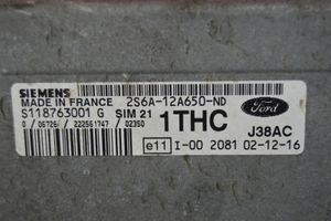 Ford Fiesta Unité de commande, module ECU de moteur 2S6A-12A650-ND