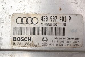 Audi A6 Allroad C5 Komputer / Sterownik ECU silnika 4B0907401P