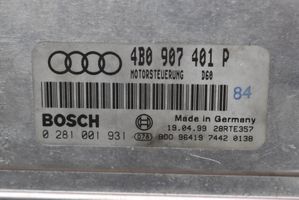Audi A6 Allroad C5 Moottorin ohjainlaite/moduuli (käytetyt) 4B0907401P