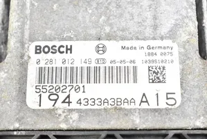 Fiat Croma Unidad de control/módulo ECU del motor 55202701