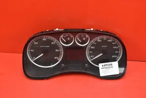 Peugeot 307 CC Compteur de vitesse tableau de bord 21651862-5
