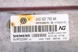 Volkswagen Touareg I Pavarų dėžės valdymo blokas 0AD927755AK