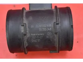 Opel Astra H Mass air flow meter 55350048