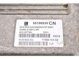 Opel Corsa D Блок управления двигателем ECU 55198930CN