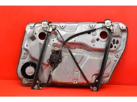 Volkswagen PASSAT B5 Front door window regulator with motor 3B4837755