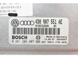 Audi A6 S6 C5 4B Unité de commande, module ECU de moteur 4D0907551AE