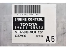 Toyota Avensis Verso Centralina/modulo motore ECU 89661-05A52